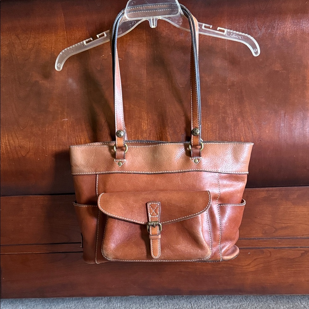 Patricia Nash Tan Leather Tote Bag